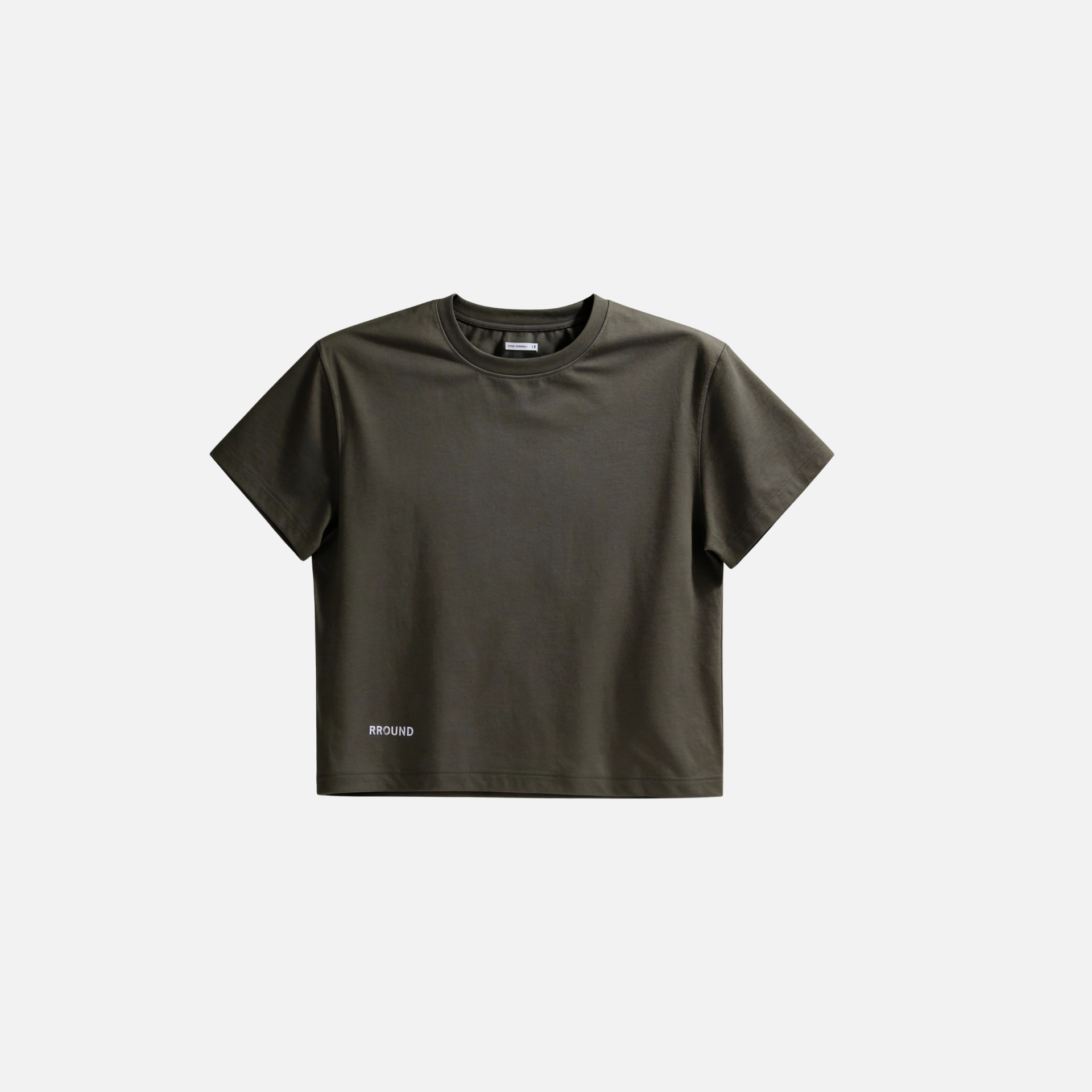 Cropped T shirt | Olive Smoke (NEW)